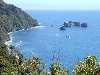 This is an overlook view of Bruce Bay on the west coast near Jacobs River. Ain't nobody around for miles (kilometers).