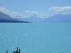 View once more of Mt. Cook with the turquoise colored Lake Pukaki in the foreground.